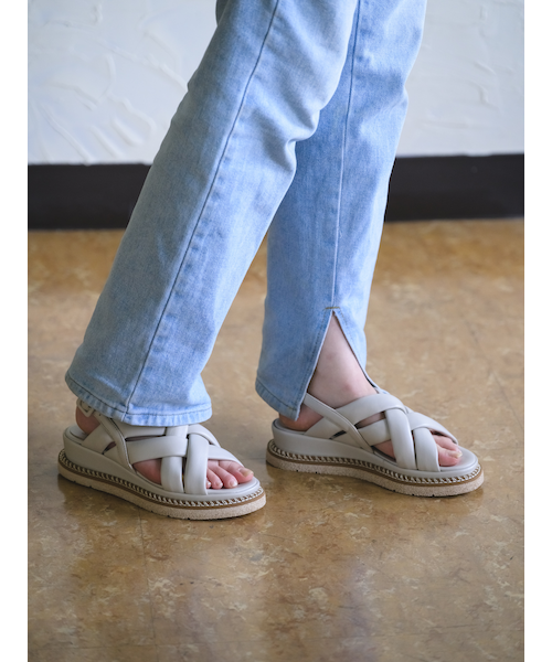 新品　アンドロメロス グラフィックス LucaGrossi/ルカグロッシ】厚底パフィークロスサンダル/H760S-US