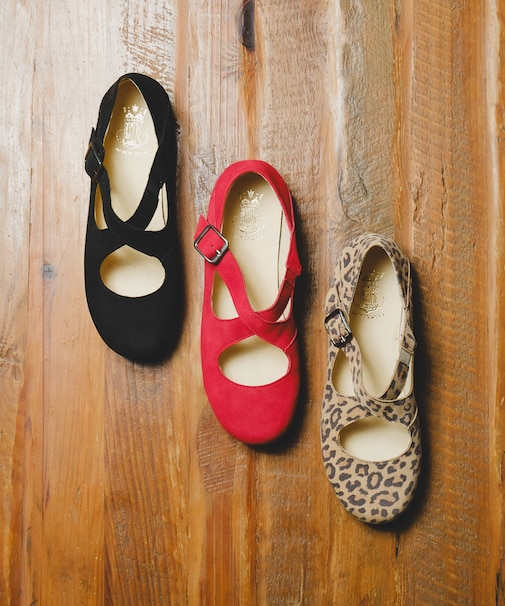 【BONTRE/ボントレ】スエードクロスバブーシュ/50303-VA