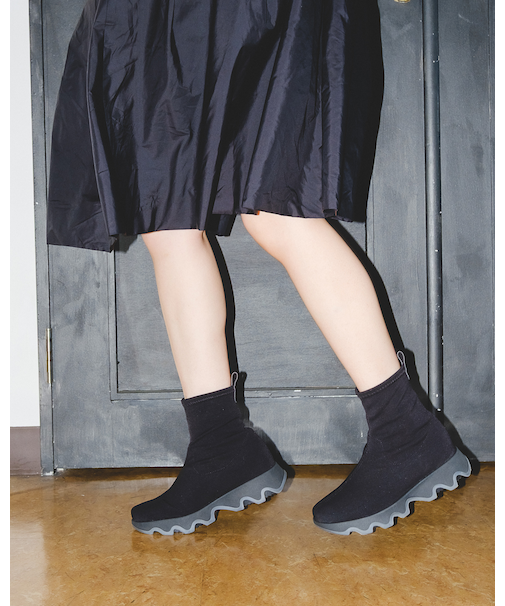 【BONTRE/ボントレ】ストレッチニットショートブーツ/51702-VA