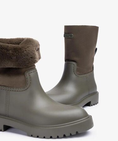 【晴雨兼用】【UNISA/ウニサ】ファーラバーブーツ/GASCON-UA