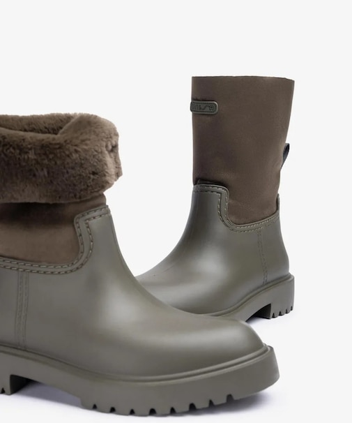 【晴雨兼用】【UNISA/ウニサ】ファーラバーブーツ/GASCON-UA