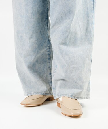 【LucaGrossi/ルカグロッシ】スクエアトゥローファー/H011M-XS