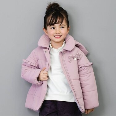 肩フリル中綿ジャケット