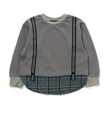 サスペンダー付きTシャツ