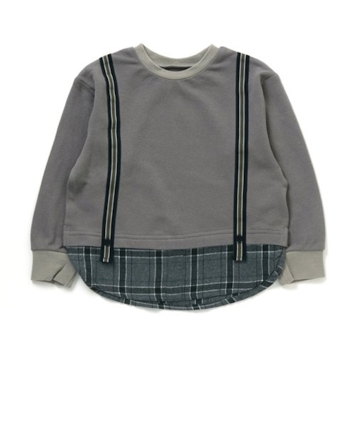 サスペンダー付きTシャツ