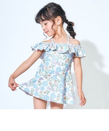 トロピカル柄ワンピース水着