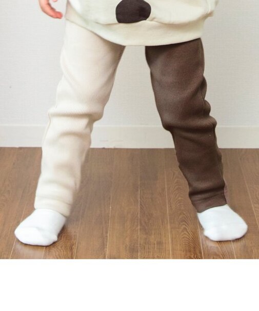 DAISUKI リブパンツ  9分丈