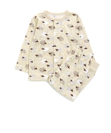 ひつじ柄前あきパジャマ