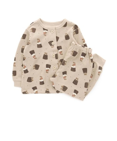 スイーツ＆ベア柄前あきパジャマ