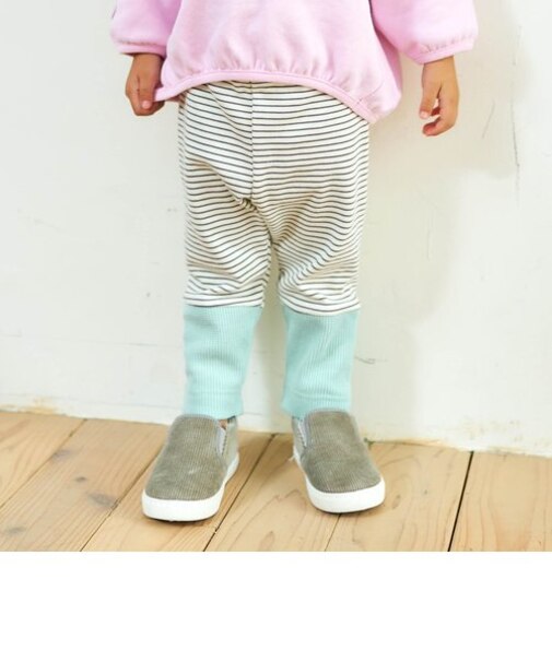 カラフルバイカラーレギンス 9分丈