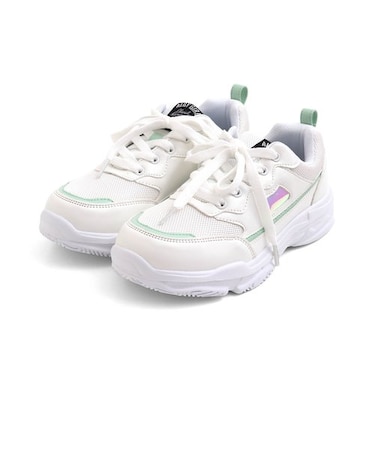 オーロラくり抜きスニーカー