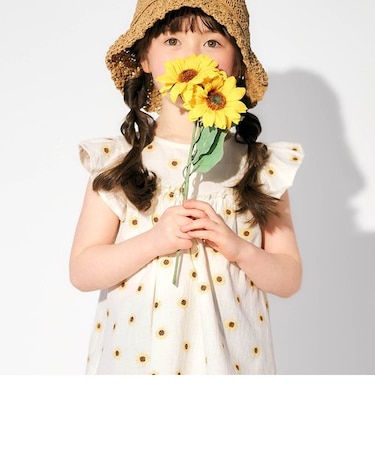 さくらんぼ・アイス・ひまわり柄刺繍チュニック