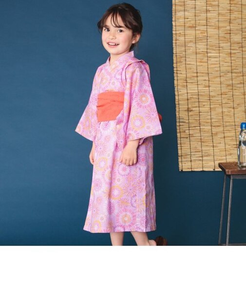 【すっぽり着られる】花火&水風船柄浴衣