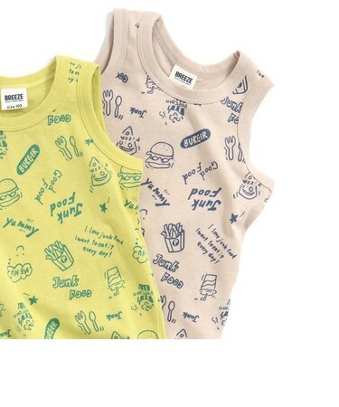 ジャンクフード柄タンクトップ