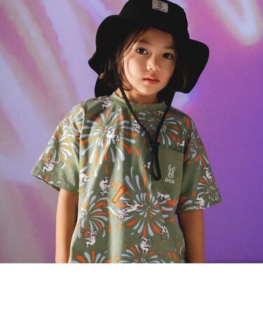 DODコラボ めちゃもえ花火柄ポケットTシャツ(コドモ)