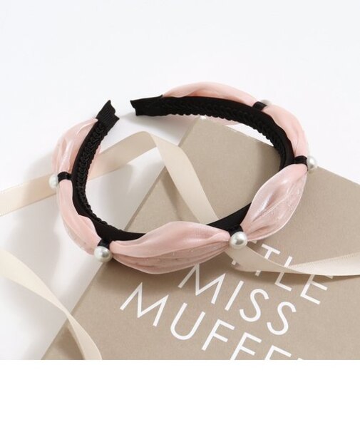 編み込み＆パールカチューシャ