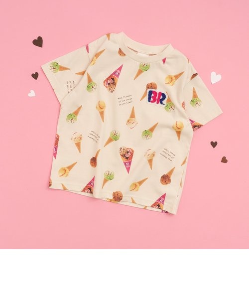 メゾピアノ　サーティワンコラボTシャツ&キュロット　140 mezzo piano メゾピアノ mezzopiano サーティワン アイス