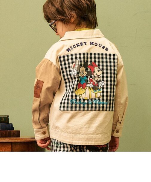 ディズニーキャラクターパッチワークシャツジャケット