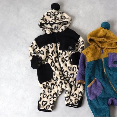 ファーフリースベビージャンプスーツ