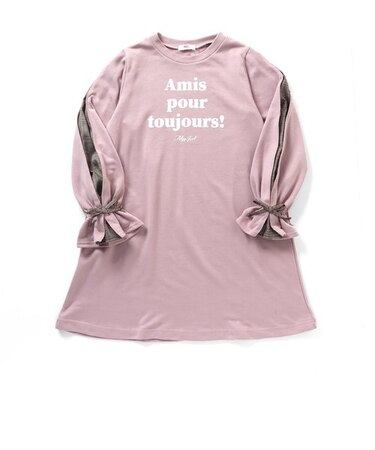 チェックスリーブAラインワンピ