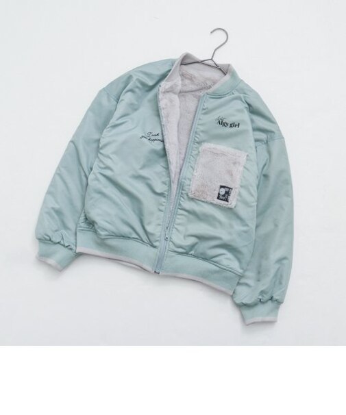 エコファーリバーシブルロゴブルゾン