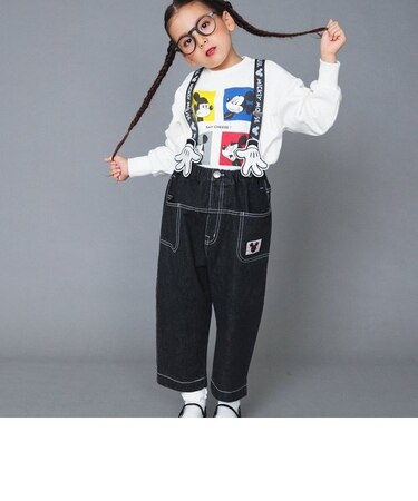 WEB限定 ディズニーキャラクター サスペンダー付サロペット