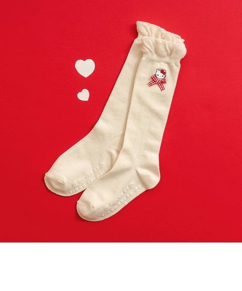 Hello Kittyリボンハイソックス ピンク ハローキティリボンハイソックス｜エフオーオンラインストアの通販