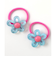 クリアフラワーヘアゴム2個セット