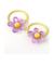 クリアフラワーヘアゴム2個セット