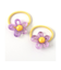 クリアフラワーヘアゴム2個セット