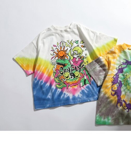 【光るオレ！】タイダイサイケTシャツ