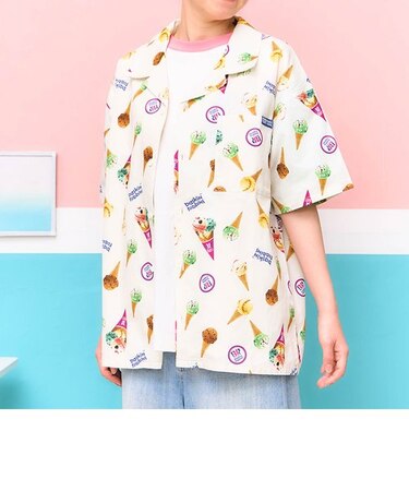 【リンク】サーティワン 転写総柄シャツ(大人)