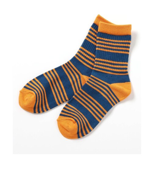 ロゴ・ボーダーソックス