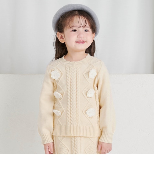 フラワーモチーフニット_RP