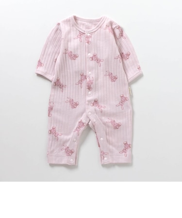 花柄・うさぎ柄カバーオール