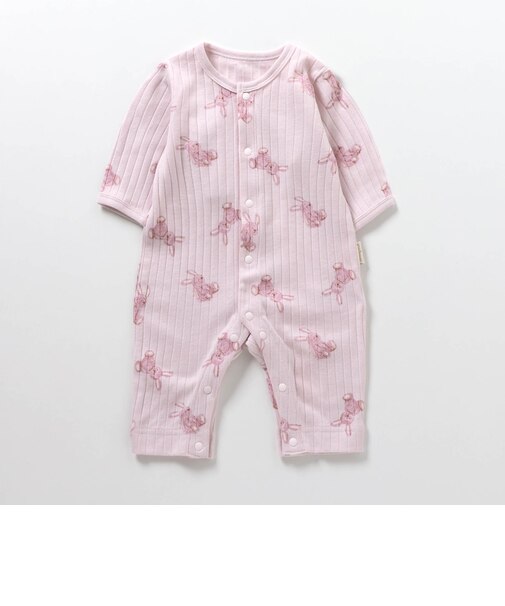 花柄・うさぎ柄カバーオール