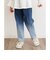 切替デニムパンツ  10分丈