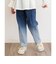 切替デニムパンツ  10分丈