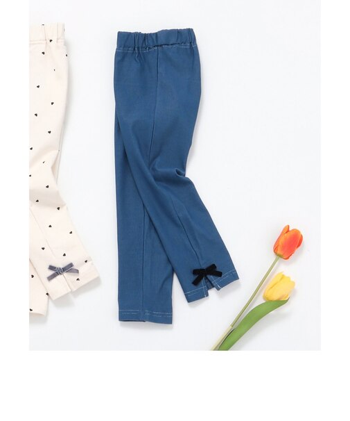 裾リボン｜7days Style pants  10分丈