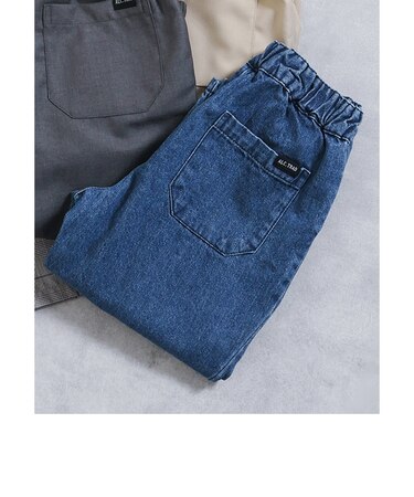 テーパードタックパンツ  10分丈