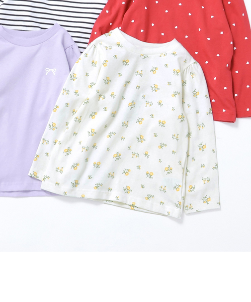 GIRLSモチーフ長袖Tシャツ｜7days Style