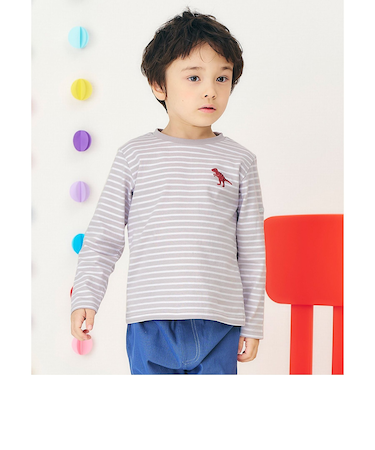 アソートモチーフ長袖Tシャツ｜7days Style
