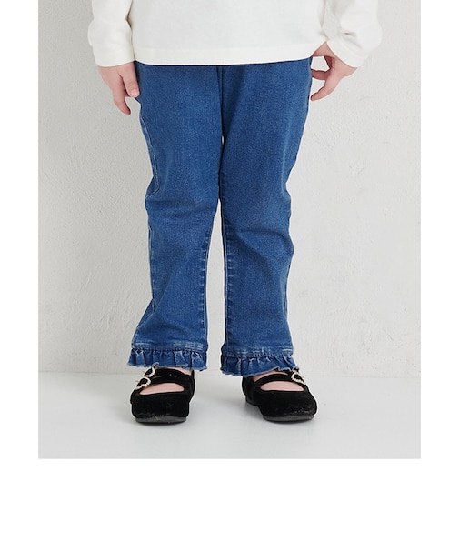 WEB限定 フルーツ刺繍ポケットパンツ  10分丈