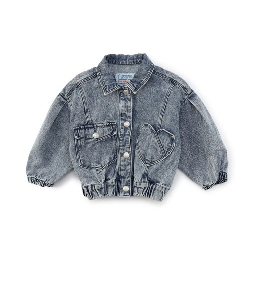 ハートポケットデニムジャケット