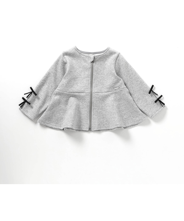 袖リボンペプラムジャケット