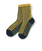 フロート編み ソックス