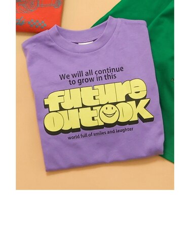 WEB限定  カラバリプリント長袖Tシャツ