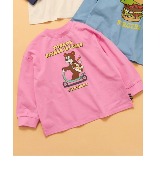 WEB限定  カラバリプリント長袖Tシャツ