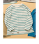 WEB限定  無地ボーダー長袖Tシャツ