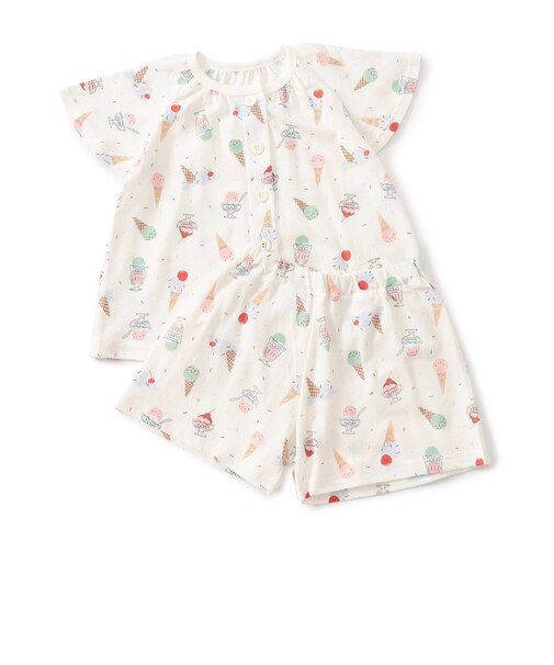 WEB限定 アイス柄前あきパジャマ